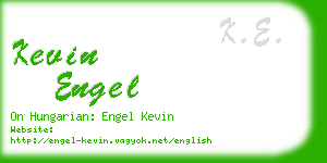 kevin engel business card